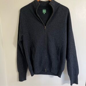 SID MASHBURN sweater jacket full zip wool cashmere men’s medium